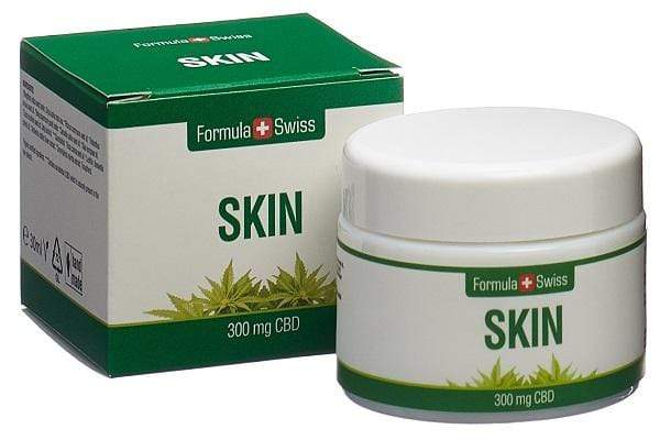 Formula Swiss CBD Skin balm med 300 mg CBD, krukke og æske
